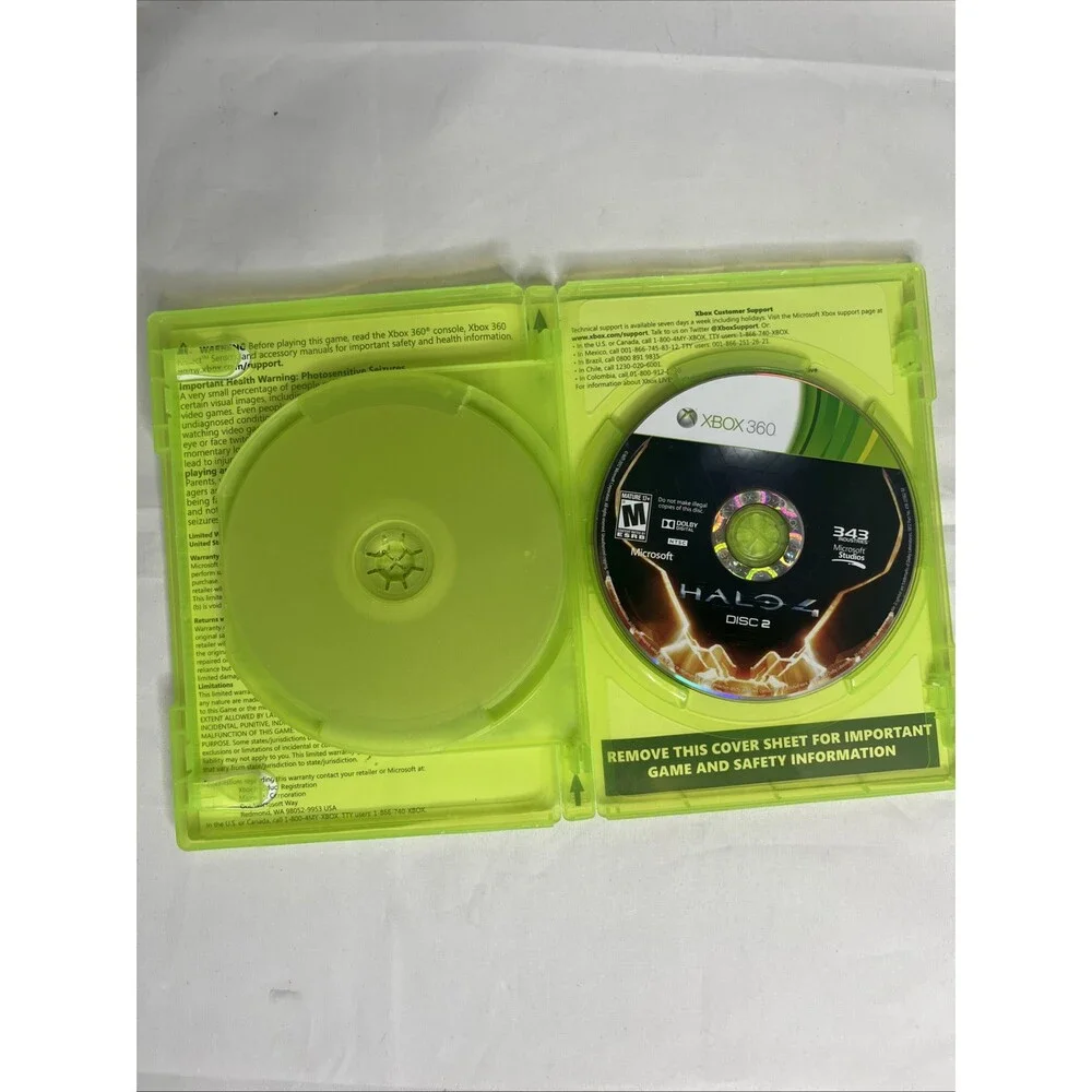 Halo 4 - Microsoft Xbox 360- Manual Not Included